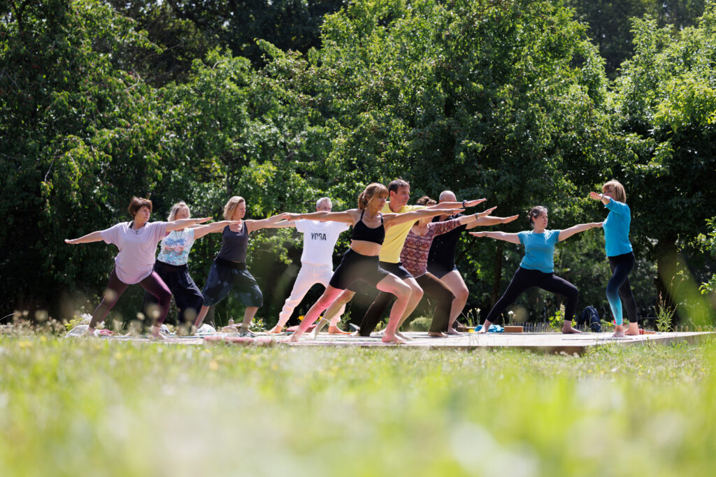 Posture du guerrier en Hatha yoga