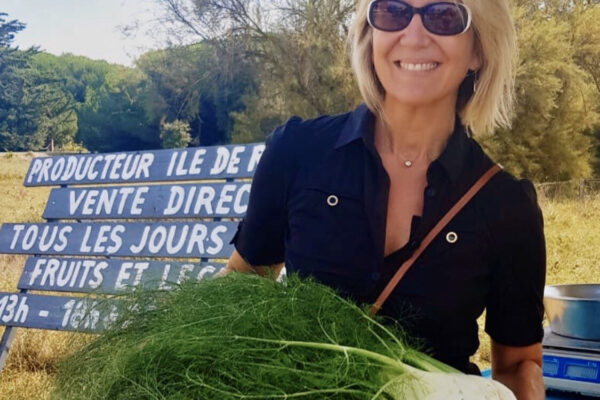 Retour de marché - cure detox végétale cure de jeûne et randonnée Aquitaine entre Bordeaux et Royan Origine Soleil