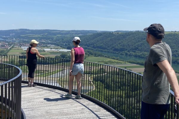 balade avec vue panoramique sur le Rhône